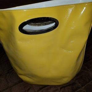 Brand new yellow top handle purse from Ann Taylor
